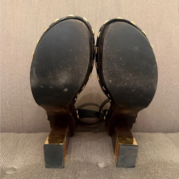 Fendi High Heel Clog Vitello in black Size 38 - Picture 4 of 6